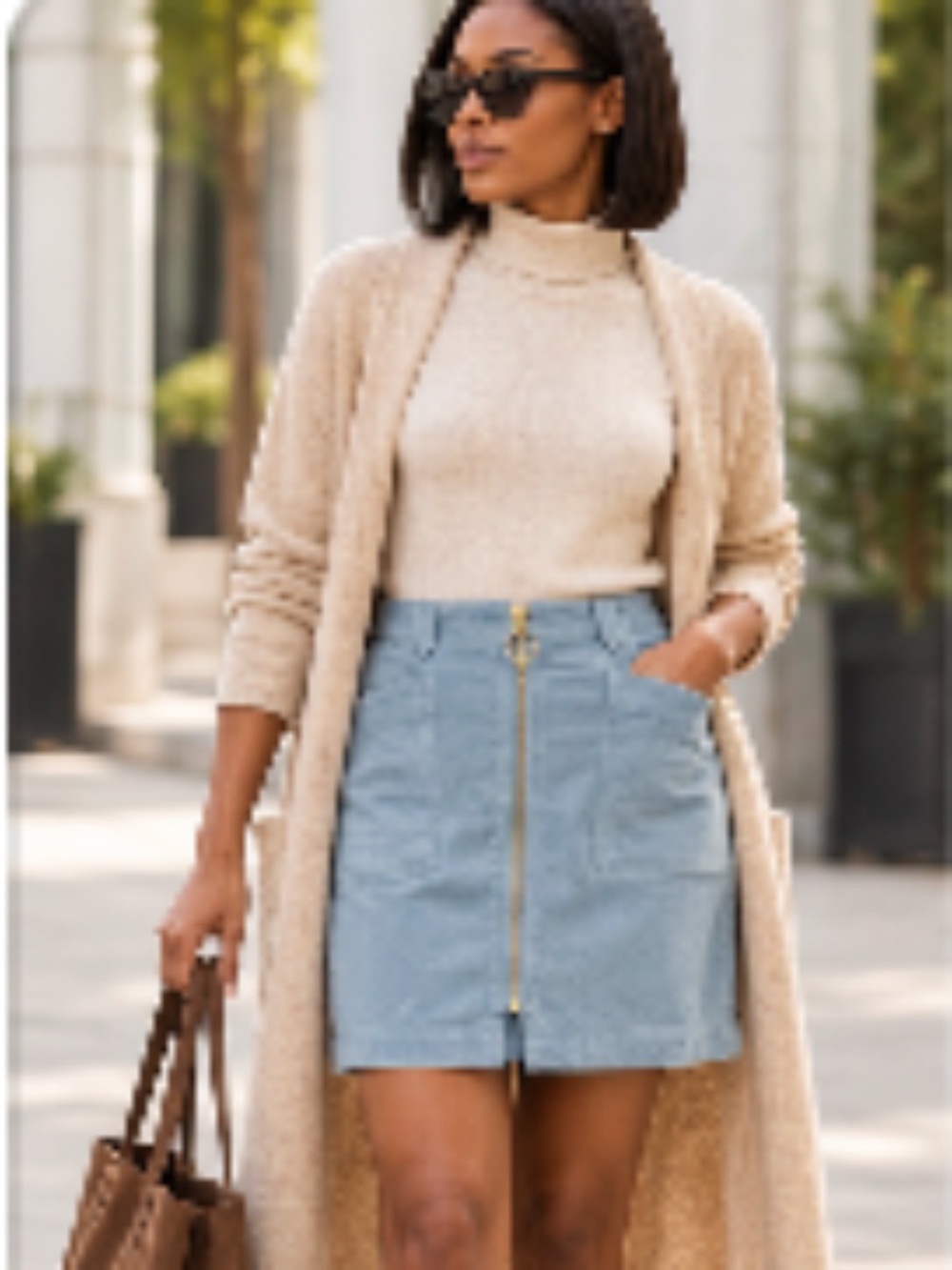 NWT | SKFK | Light Blue Corduroy Skirt | Size 6